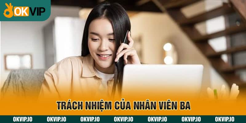 Trách nhiệm của nhân viên BA