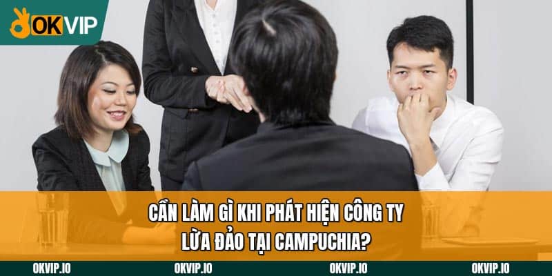 Cần làm gì khi phát hiện công ty lừa đảo tại Campuchia?